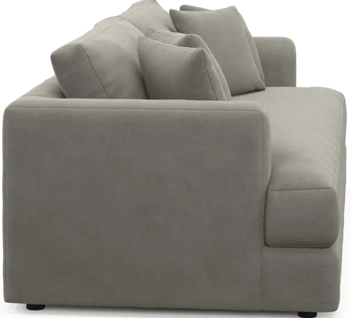 Ridley Foam Comfort Sofa and Loveseat Set - Abington Fog