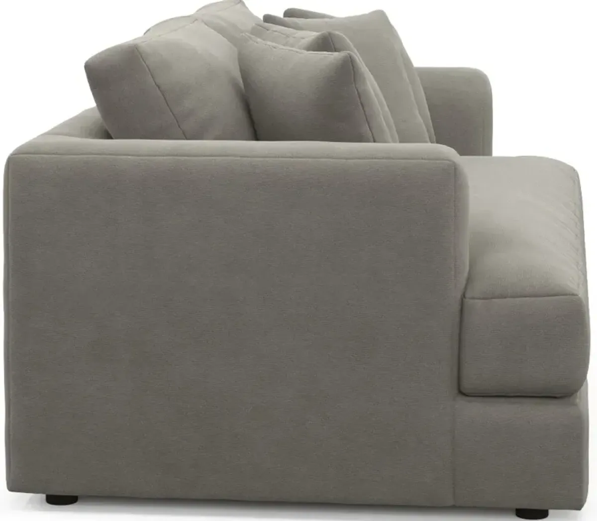 Ridley Foam Comfort Sofa and Loveseat Set - Abington Fog