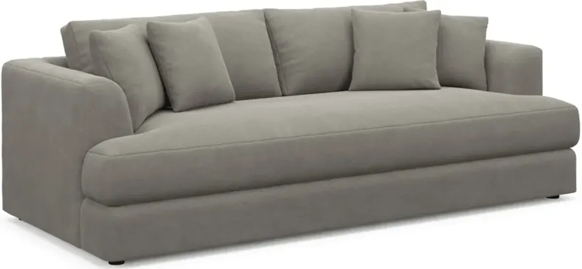 Ridley Foam Comfort Sofa and Loveseat Set - Abington Fog