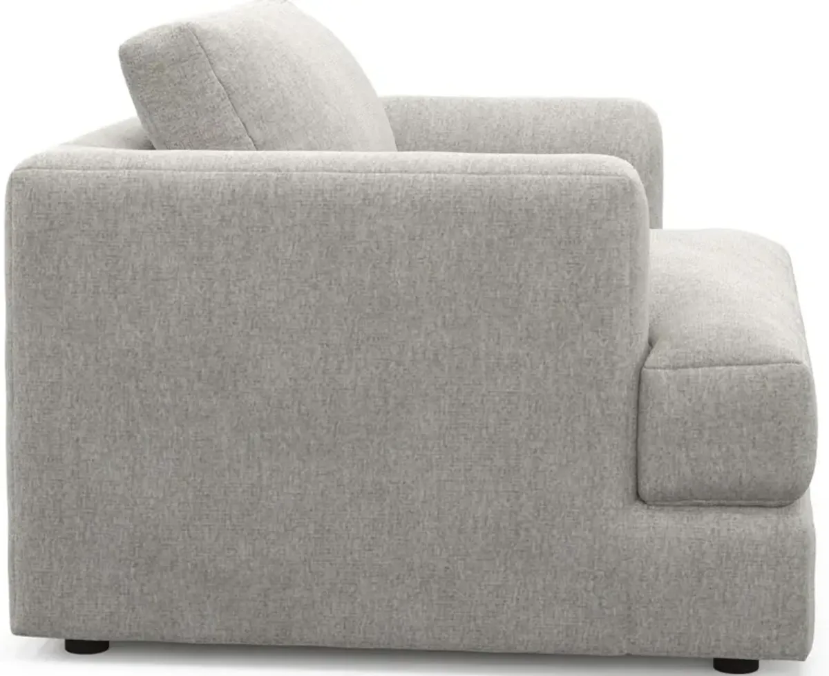 Ridley Foam Comfort Sofa, Loveseat, and Chair Set - Burmese Granite