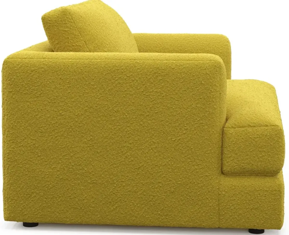 Ridley Foam Comfort Sofa, Loveseat, and Chair Set - Bloke Goldenrod