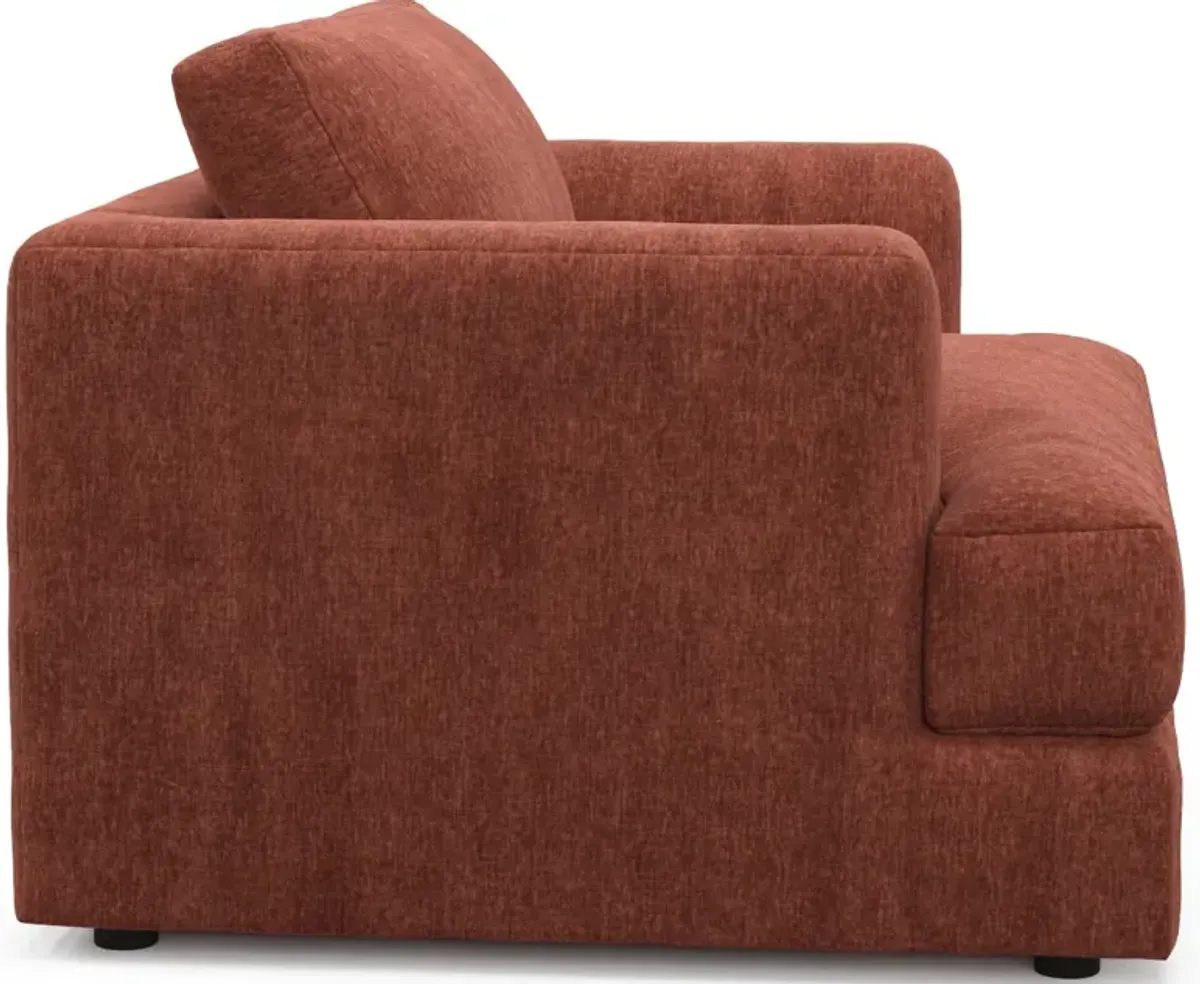 Ridley Foam Comfort Sofa, Loveseat, and Chair Set - Contessa Paprika