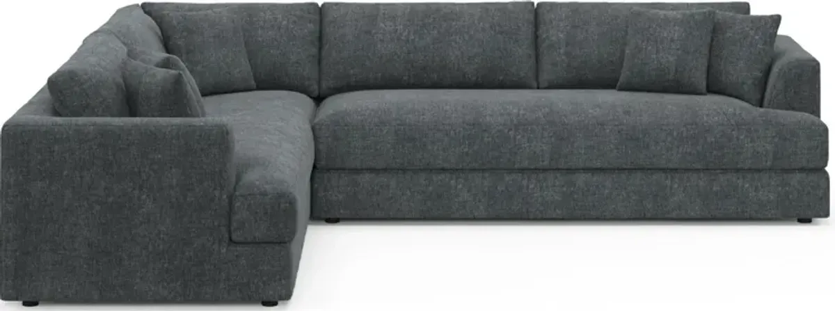 Ridley Foam Comfort 2-Piece Sectional with Right-Facing Sofa - Contessa Shadow