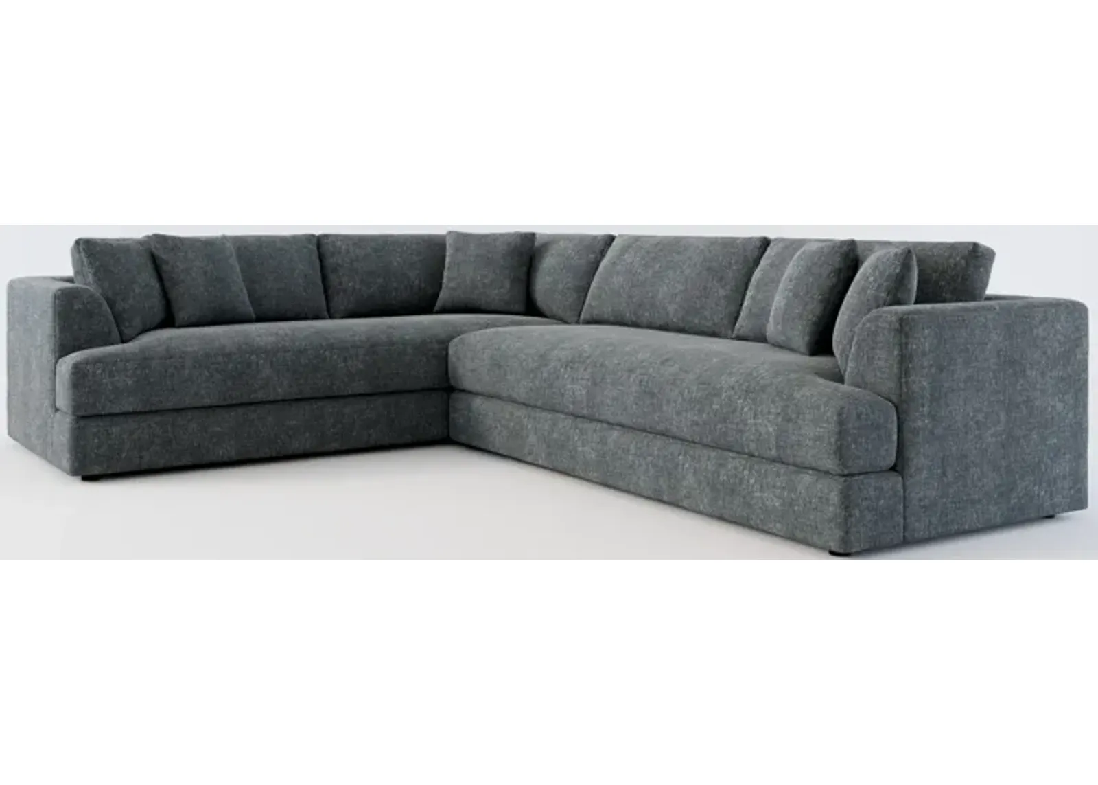 Ridley Foam Comfort 2-Piece Sectional with Right-Facing Sofa - Contessa Shadow