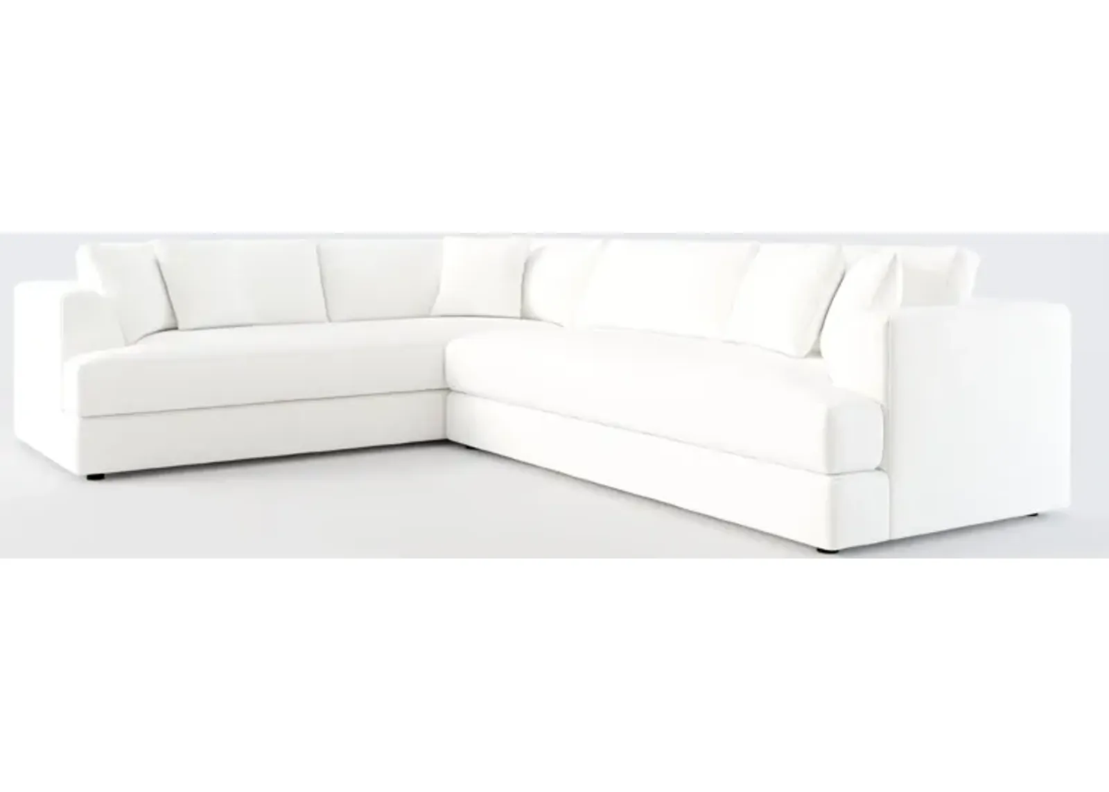 Ridley Foam Comfort 2-Piece Sectional with Right-Facing Sofa - Contessa Vanilla