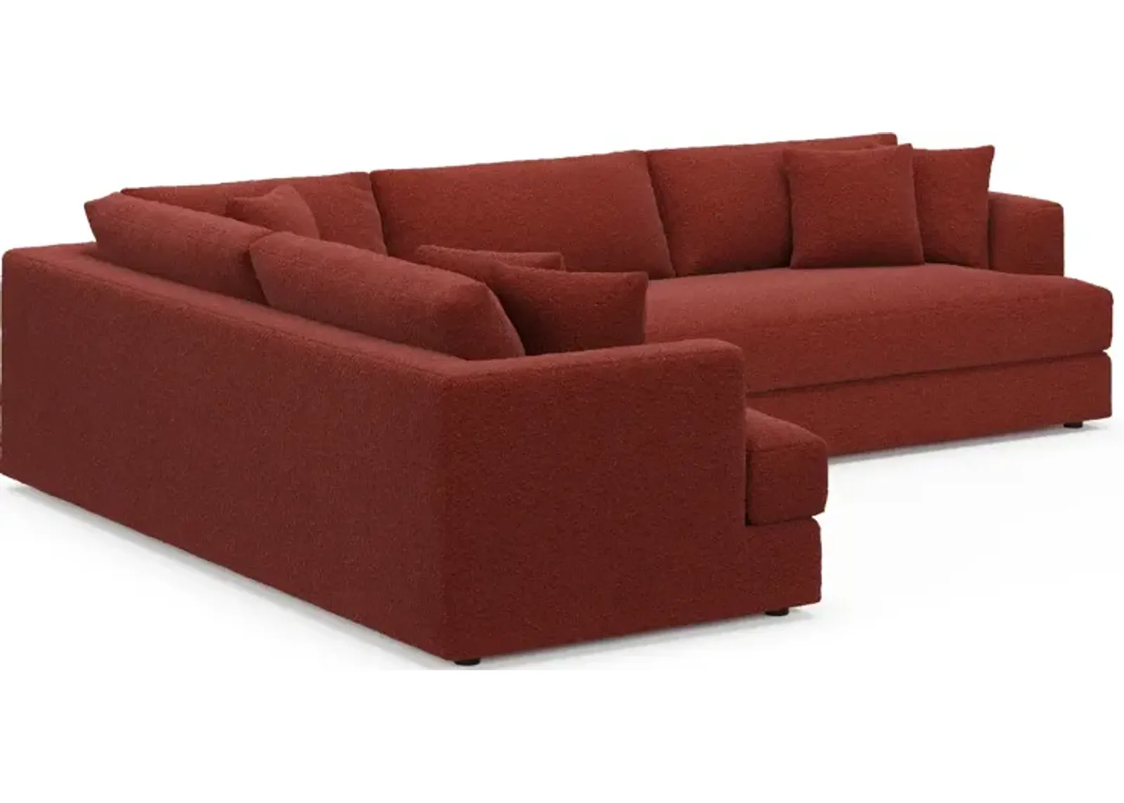 Ridley Foam Comfort 2-Piece Sectional with Right-Facing Sofa - Bloke Brick