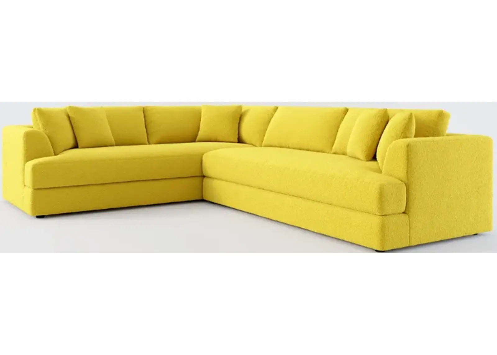 Ridley Foam Comfort 2-Piece Sectional with Right-Facing Sofa - Bloke Goldenrod