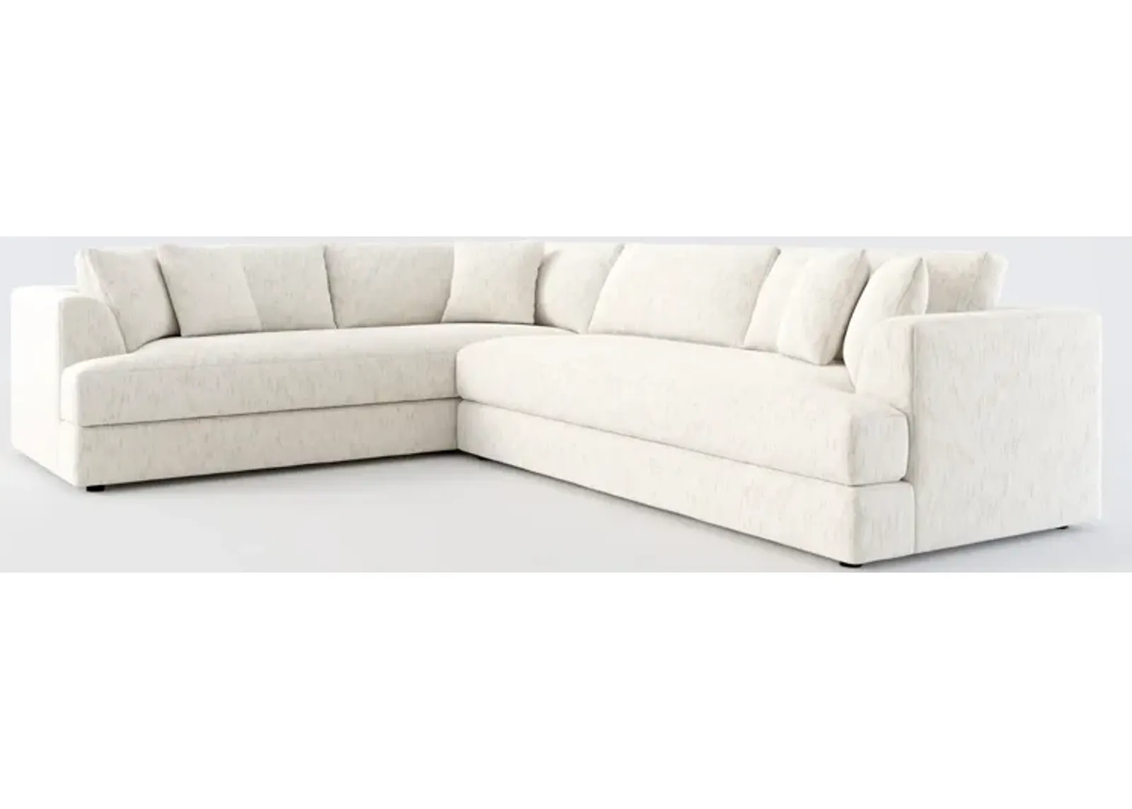 Ridley Foam Comfort 2-Piece Sectional with Right-Facing Sofa - P.T. Cream