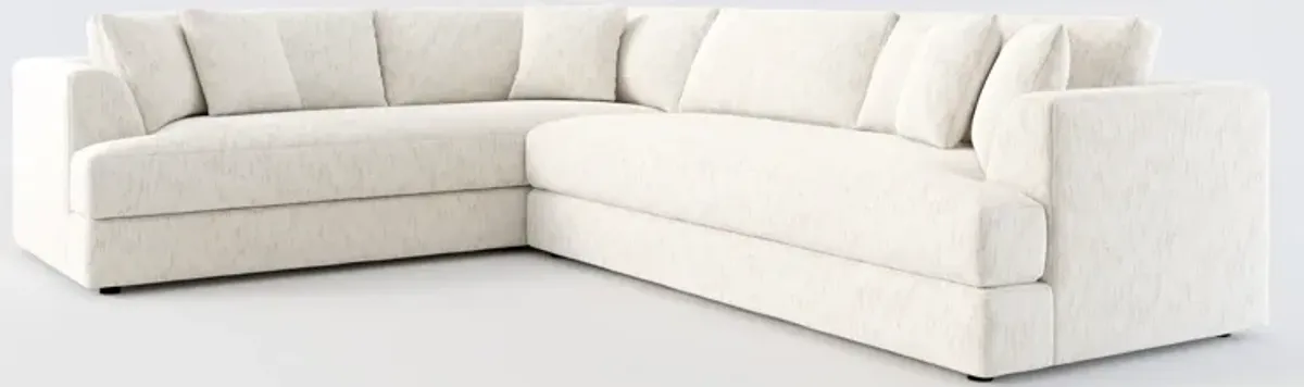 Ridley Foam Comfort 2-Piece Sectional with Right-Facing Sofa - P.T. Cream