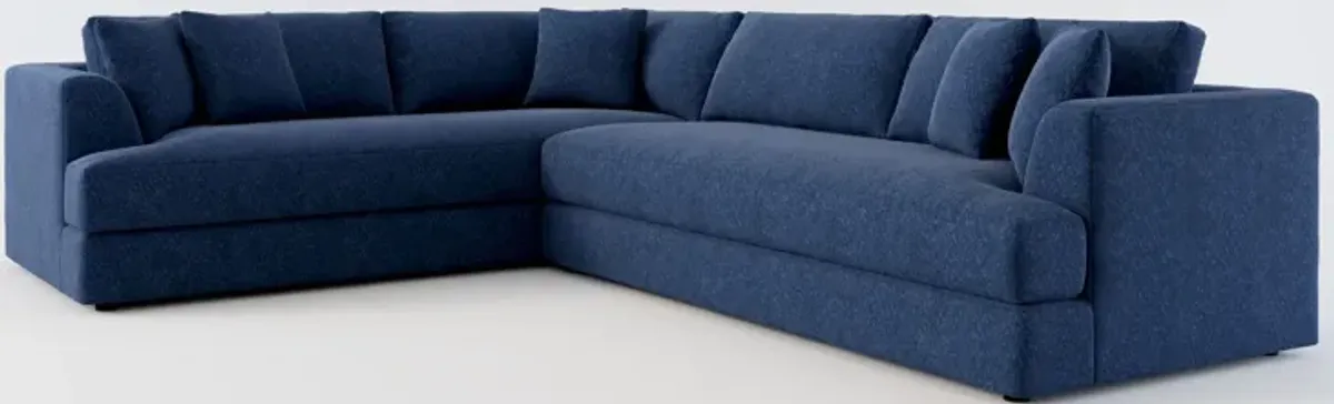 Ridley Foam Comfort 2-Piece Sectional with Right-Facing Sofa - Oslo Navy