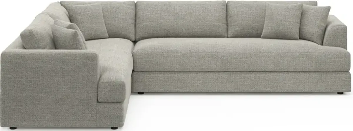 Ridley Foam Comfort 2-Piece Sectional with Right-Facing Sofa - Pandora Pepper