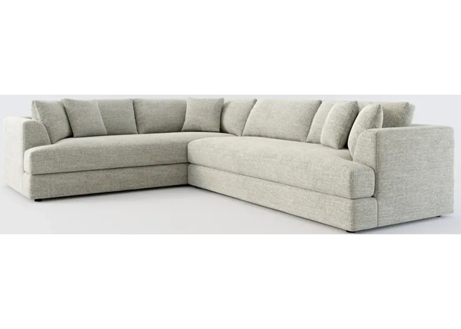 Ridley Foam Comfort 2-Piece Sectional with Right-Facing Sofa - Pandora Pepper