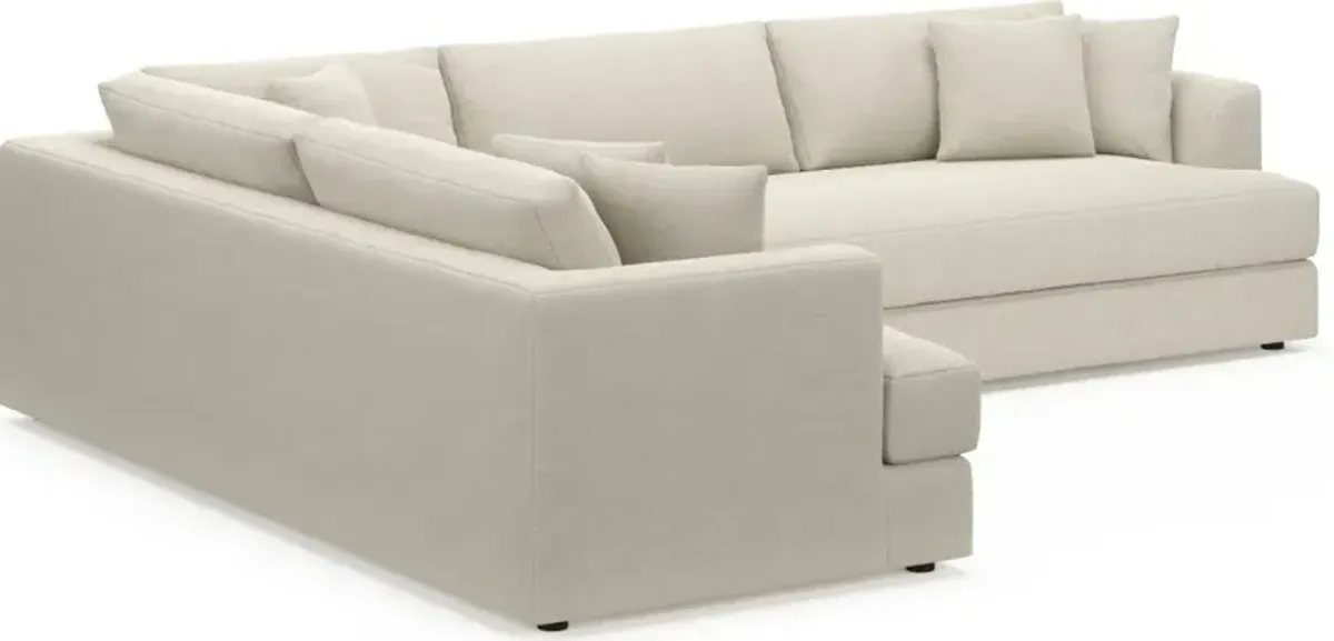 Ridley Foam Comfort 2-Piece Sectional with Right-Facing Sofa - Curious Pearl