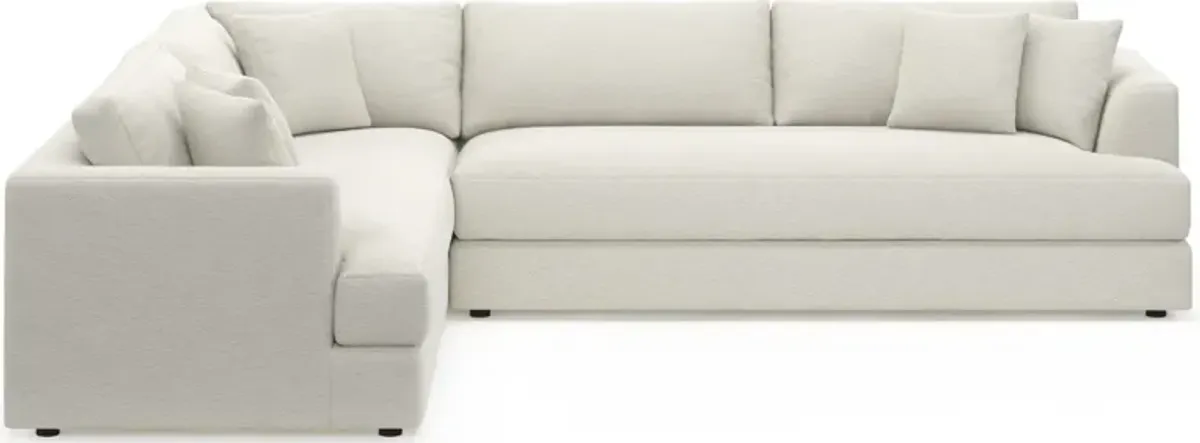 Ridley Foam Comfort 2-Piece Sectional with Right-Facing Sofa - Living Large White