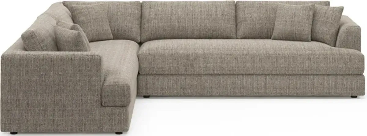 Ridley Foam Comfort 2-Piece Sectional with Right-Facing Sofa - Mason Flint