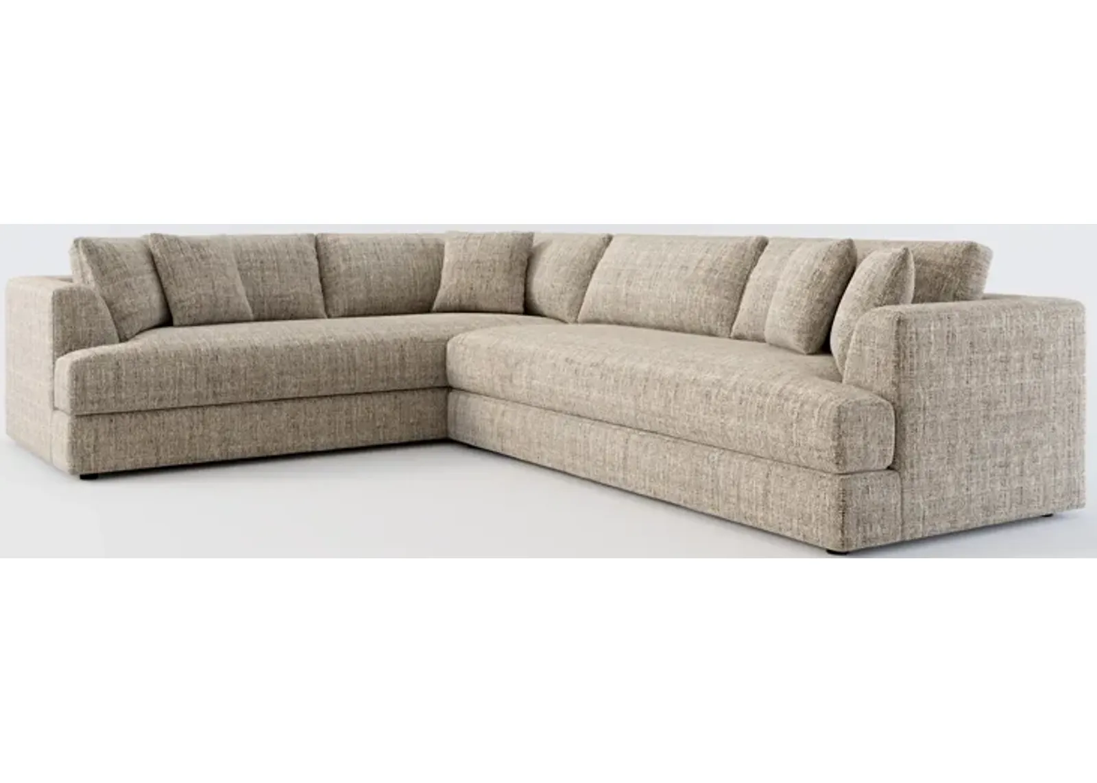 Ridley Foam Comfort 2-Piece Sectional with Right-Facing Sofa - Mason Flint