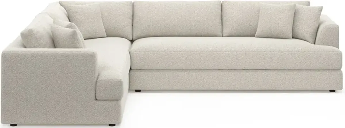 Ridley Foam Comfort 2-Piece Sectional with Right-Facing Sofa - Muse Stone