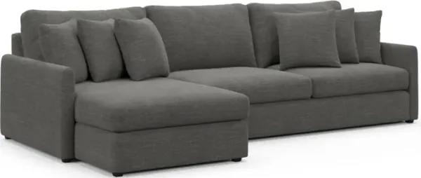 Jaden Foam Comfort Sectional - Curious Charcoal