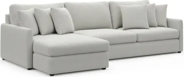 Jaden Foam Comfort Sectional - Oslo Snow