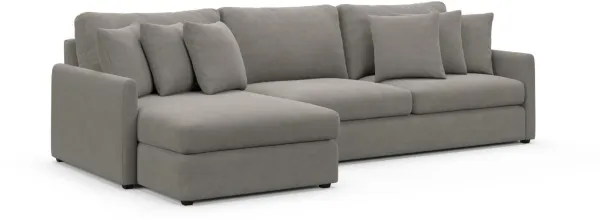 Jaden Foam Comfort Sectional - Abington Fog