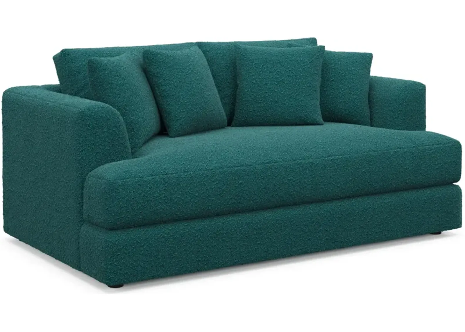 Ridley Hybrid Comfort Loveseat - Bloke Peacock