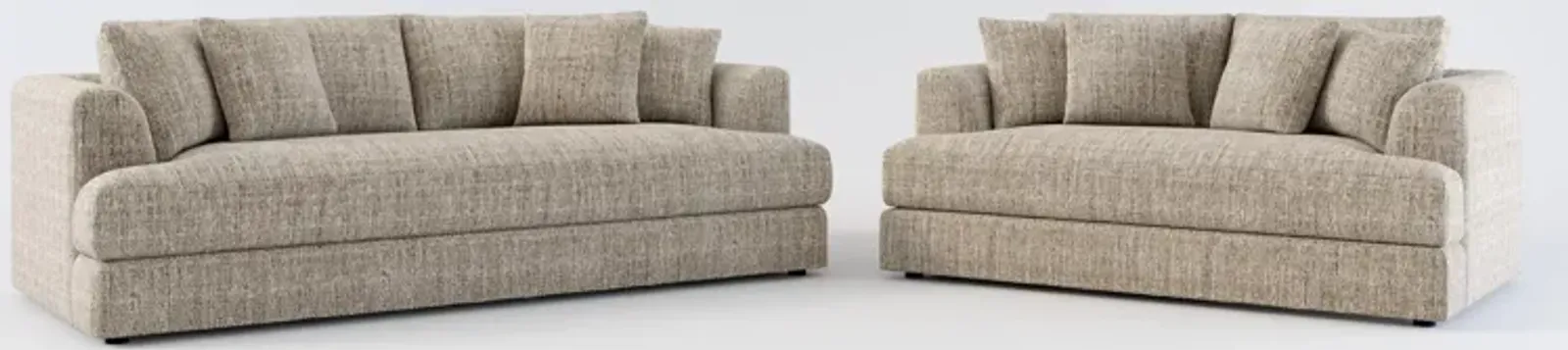 Ridley Hybrid Comfort Sofa and Loveseat Set - Mason Flint