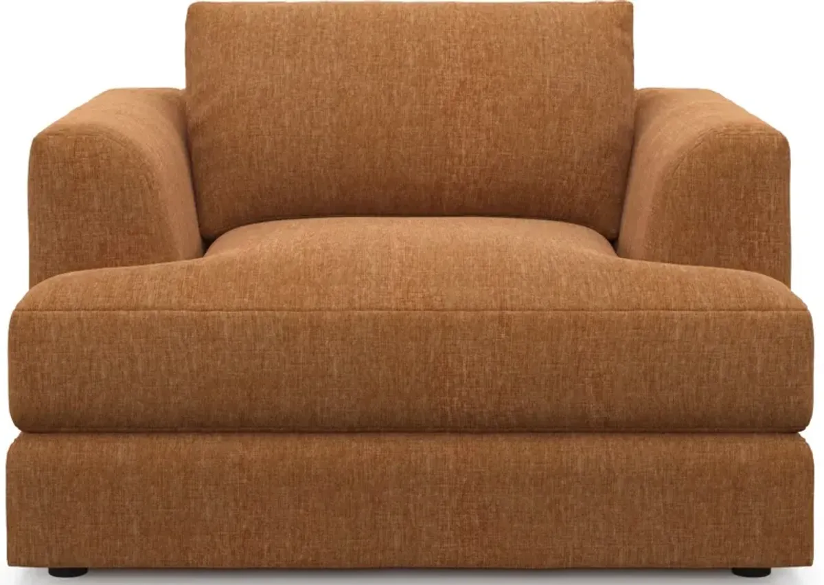 Ridley Hybrid Comfort Sofa, Loveseat, and Chair Set - Contessa Ginger