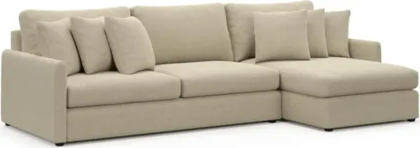 Jaden Foam Comfort Sectional - Broderick Sand