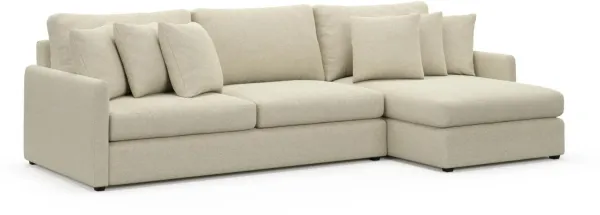 Jaden Hybrid Comfort Sectional - Bridger Shell