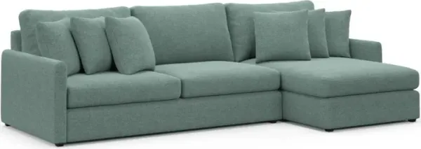 Jaden Foam Comfort Sectional - Bridger Jade
