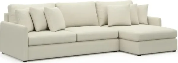 Jaden Foam Comfort Sectional - Fincher Ivory