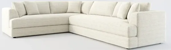 Ridley Hybrid Comfort 2-Piece Sectional with Right-Facing Sofa - Merino Chalk