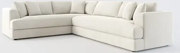 Ridley Hybrid Comfort 2-Piece Sectional with Right-Facing Sofa - Laurent Beach