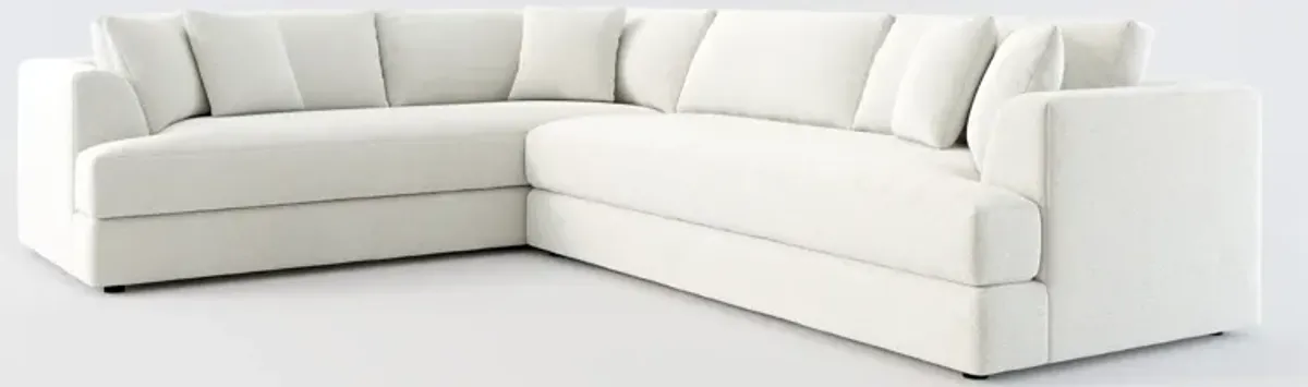 Ridley Hybrid Comfort 2-Piece Sectional with Right-Facing Sofa - Oslo Snow