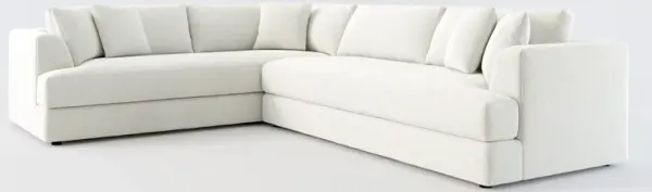 Ridley Hybrid Comfort 2-Piece Sectional with Right-Facing Sofa - Oslo Snow