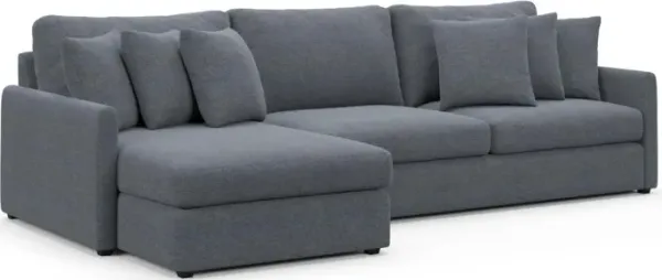 Jaden Foam Comfort Sectional - Bridger Navy