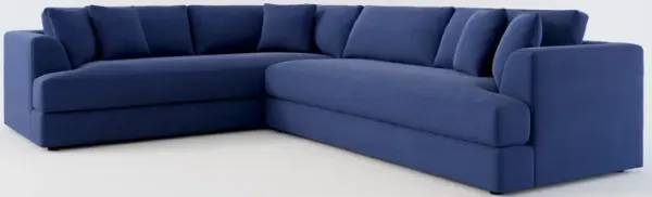 Ridley Hybrid Comfort 2-Piece Sectional with Right-Facing Sofa - Abington Indigo