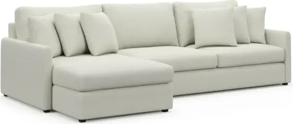 Jaden Foam Comfort Sectional - Liv Arctic