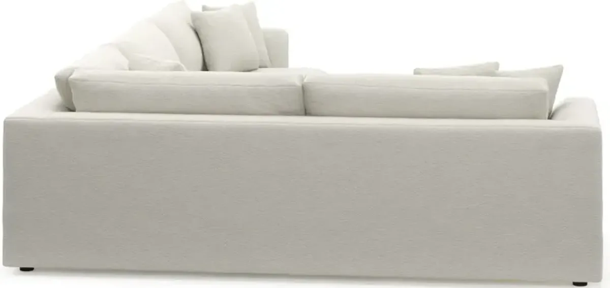 Ridley Hybrid Comfort 2-Piece Sectional with Right-Facing Sofa - Living Large White