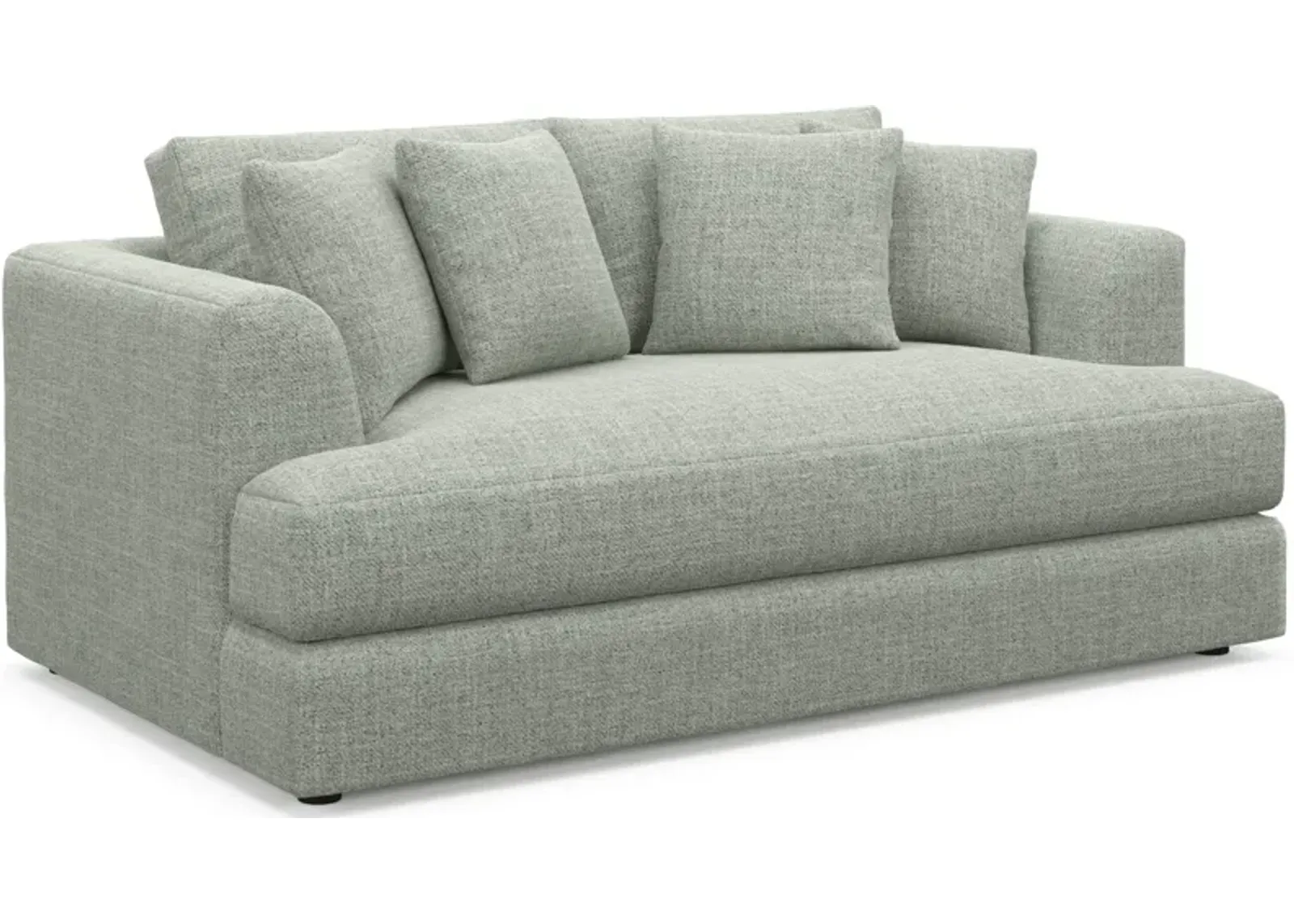 Ridley Foam Comfort Loveseat - Broderick Sea Glass