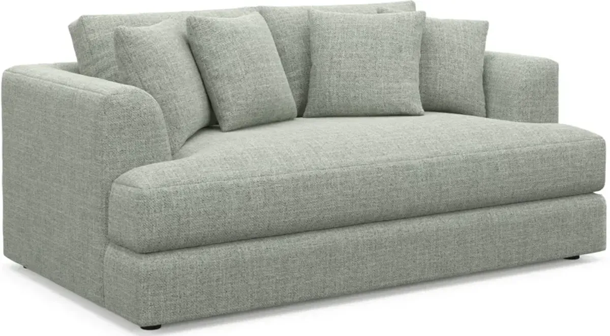 Ridley Foam Comfort Loveseat - Broderick Sea Glass