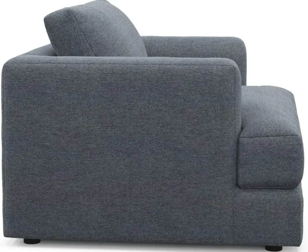 Ridley Foam Comfort Sofa and Chair Set - Bridger Navy