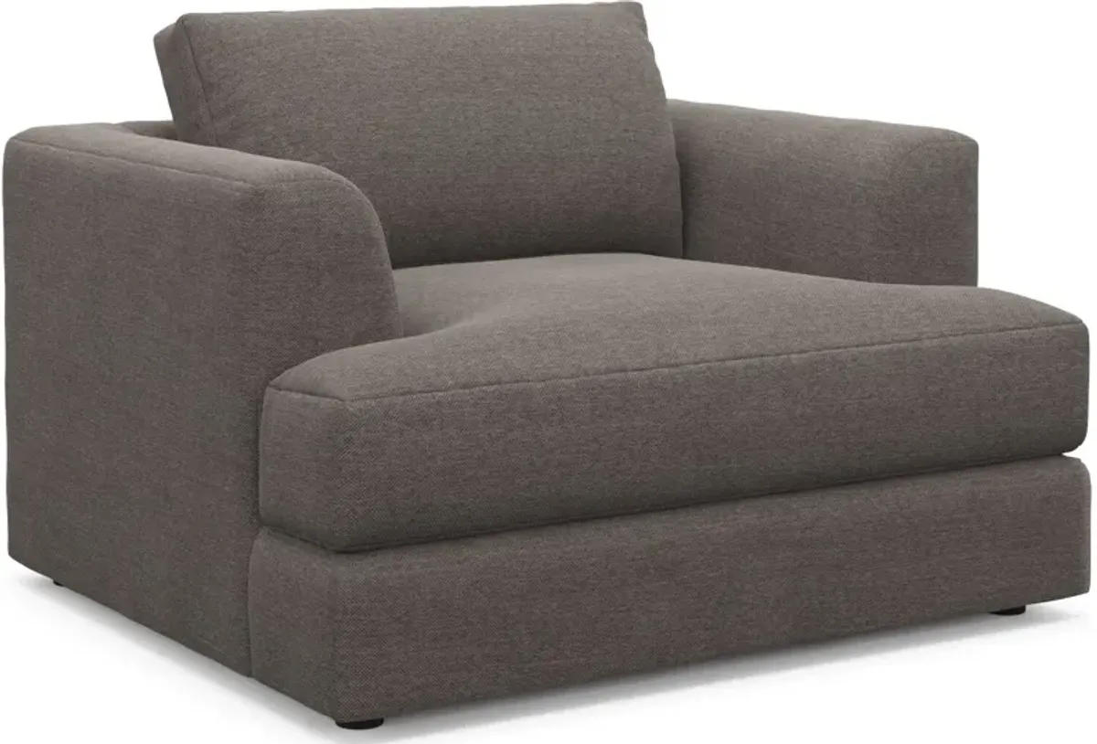 Ridley Foam Comfort Sofa and Chair Set - Presidio Steel