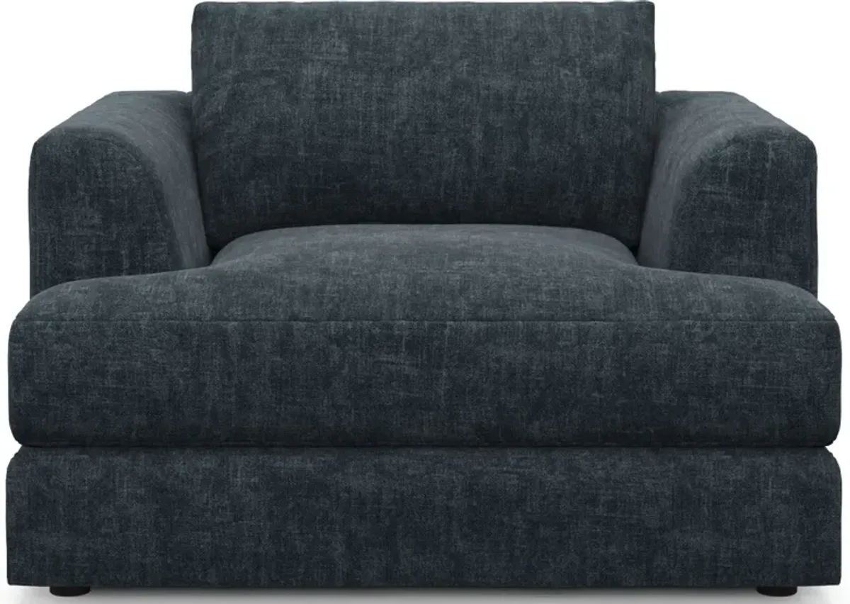 Ridley Foam Comfort Sofa and Chair Set - Argo Navy