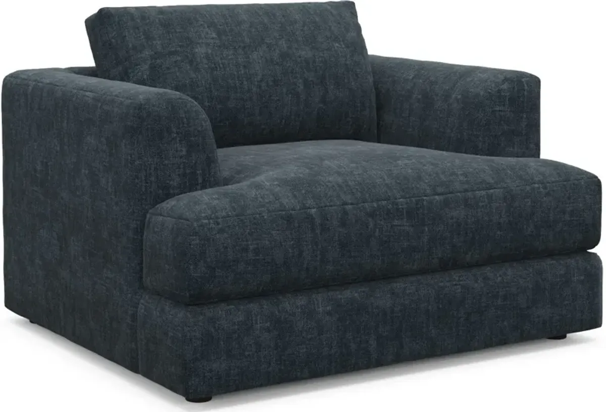 Ridley Foam Comfort Sofa and Chair Set - Argo Navy