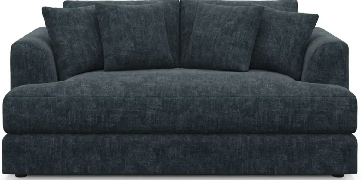 Ridley Foam Comfort Sofa and Loveseat Set - Argo Navy