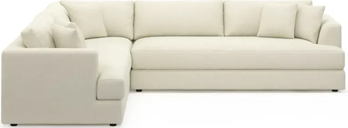 Ridley Foam Comfort 2-Piece Sectional with Right-Facing Sofa - Fincher Ivory