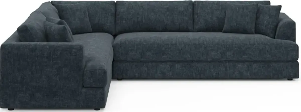 Ridley Foam Comfort 2-Piece Sectional with Right-Facing Sofa - Argo Navy