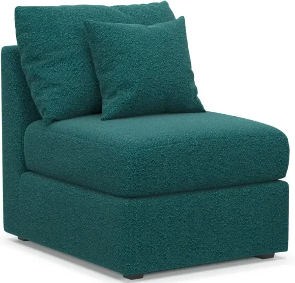 The Pitt Foam Comfort Armless Chair - Bloke Peacock