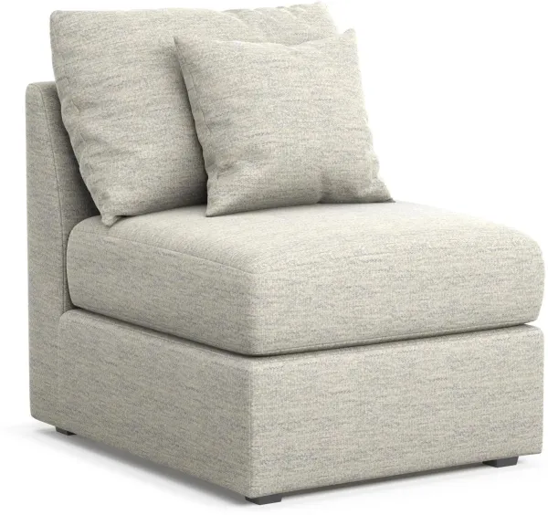 The Pitt Foam Comfort Armless Chair - Merino Chalk